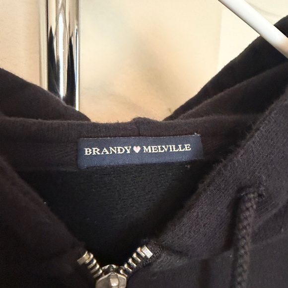 Brandy Melville Classic Black Hoodie - Picture 2 of 3